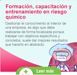 Formaci&oacute;n, capacitaci&oacute;n y entrenamiento en riesgo qu&iacute;mico | Leer m&aacute;s
