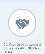 Certificación de asistencia al convenio ARL SURA - SENA